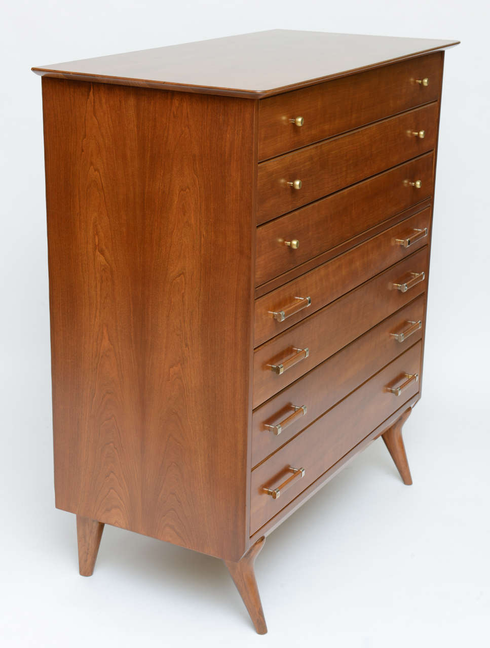 Renzo Rutili 50s Modern Chest of Drawers for Johnson Furniture 1